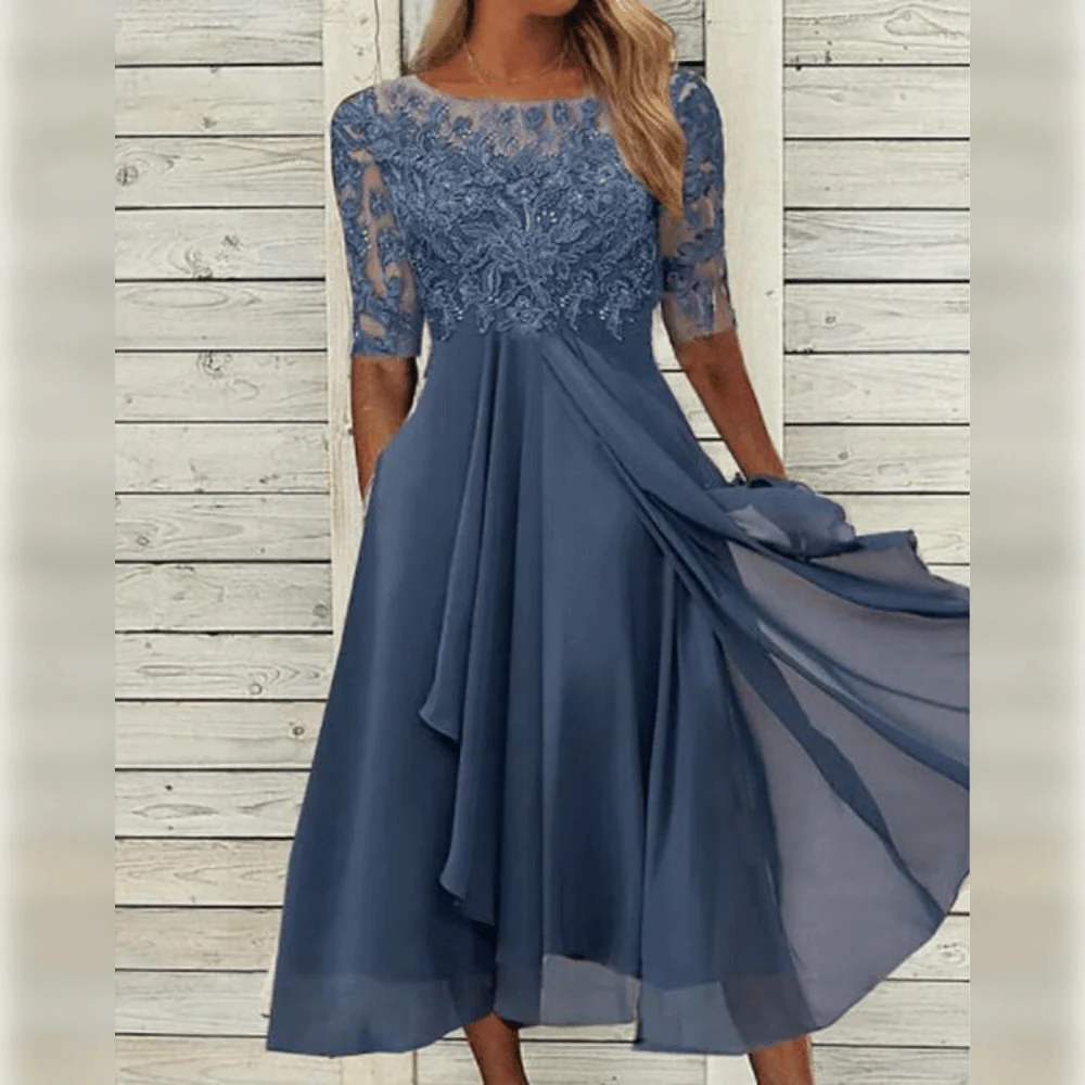 Women's Versatile Occasion Dress – Elegant Long-Sleeve Design for Weddings, Parties & Events in Multiple Colors | Thomler