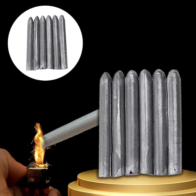 Low-Temperature Metal Repair Rods for DIY Bonding & Fixes | 10-Piece Aluminum Alloy Set for Home & Auto | Works with Torch or Lighter | Mult | Thomler