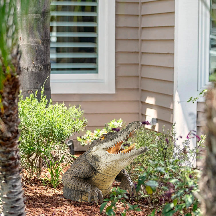 Realistic Reptile Lawn Ornament for Poolside and Yard Display – Handcrafted Resin Sculpture | Thomler