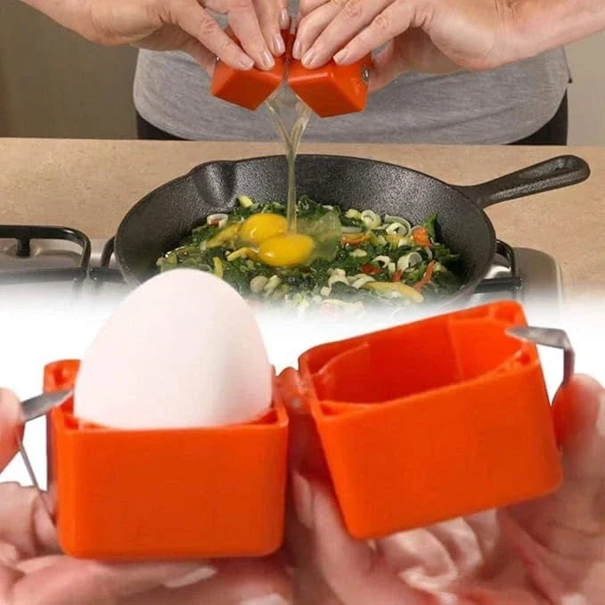 Hard-Boiled Egg Shell Cracker Tool for Kitchen Cooking Quick Clean Cracking Breakfast Prep Gadget Egg Peeling Device for Salads Meals Recipe | Thomler