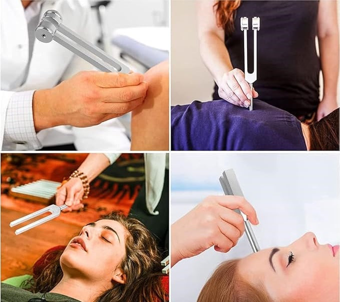 128Hz Tuning Fork for Stress Relief, Meditation, and Muscle Relaxation | Precision Sound Healing Tool for Mind and Body | Thomler