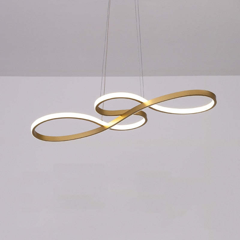Treble Clef Hanging Ceiling Fixture – Metal & Silicone Statement Lamp for Dining Room & Living Room | Thomler