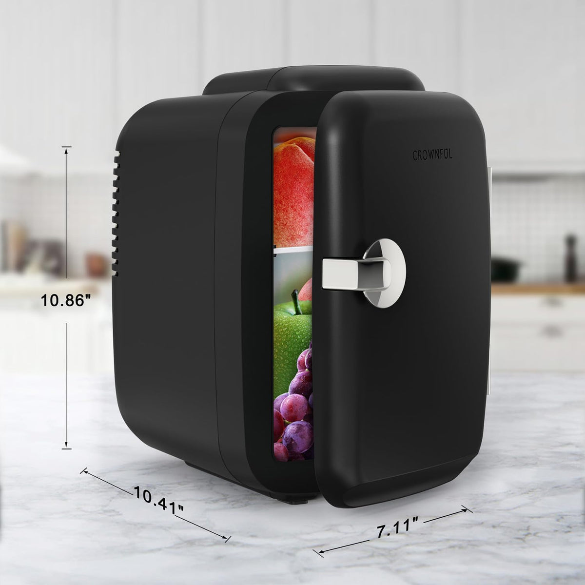 Compact Dual-Function Cooler & Warmer | 4-Liter Countertop Appliance for Beverages, Cosmetics & Snacks | Portable AC/DC Operation | Thomler