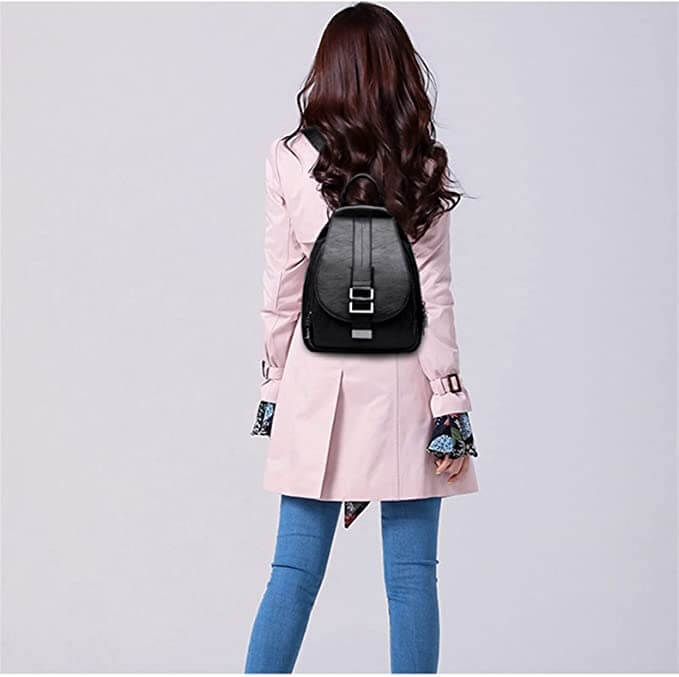 Women's Leather Backpack Purse | Convertible Shoulder Bag for Work & Travel | Handcrafted Premium Cowhide | Multi-Pocket Design | Thomler