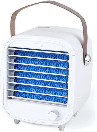 Personal Evaporative Cooler with USB Power – Compact Desktop Air Chiller for Home Office Bedroom Travel – 3-Speed Cooling Fan with | Thomler