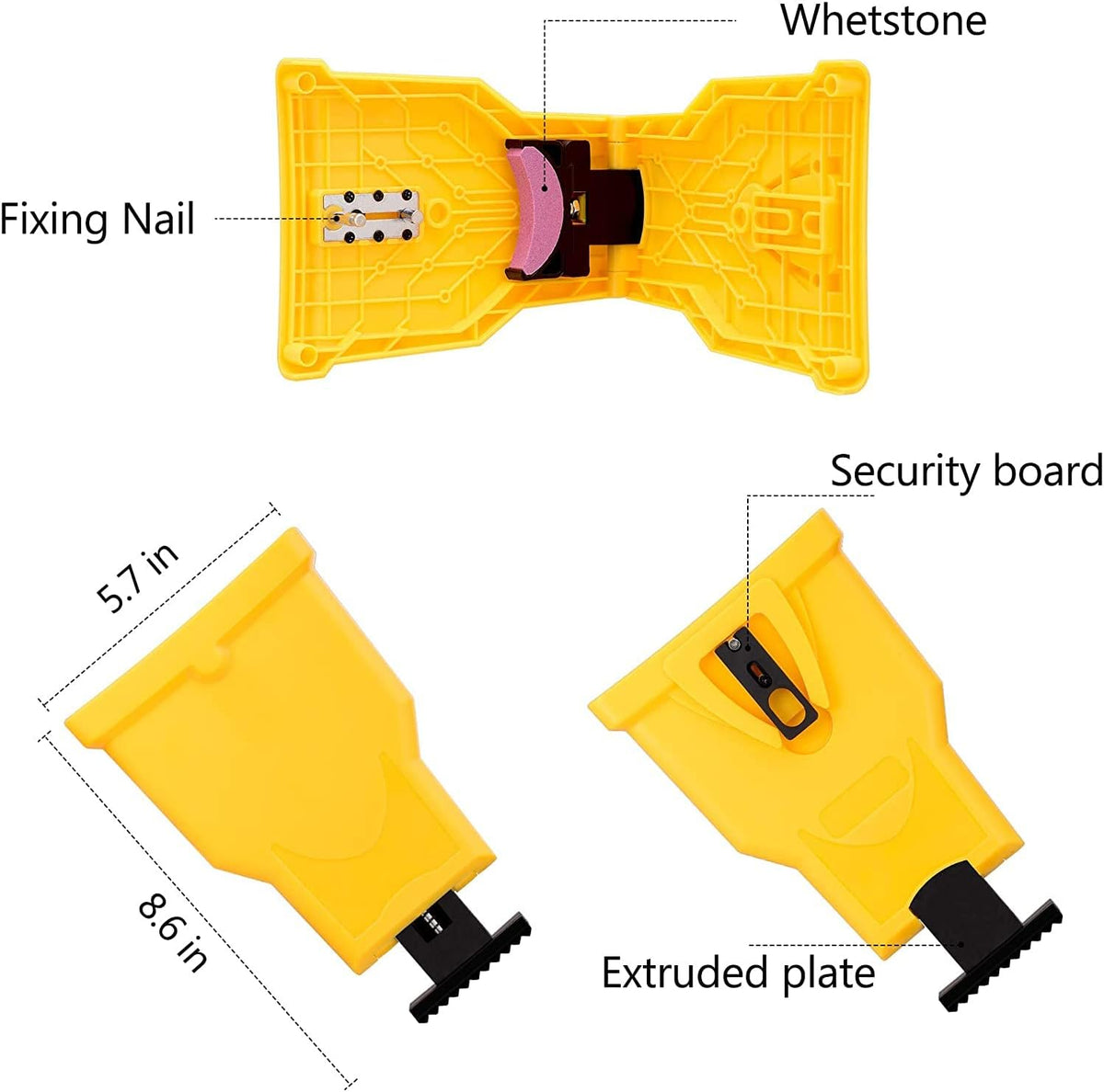Portable Chainsaw Sharpening Tool with Stone Attachment for 14-20 Inch Bars Quick Blade Honing Kit for Outdoor Woodcutting Cordless Saw | Thomler
