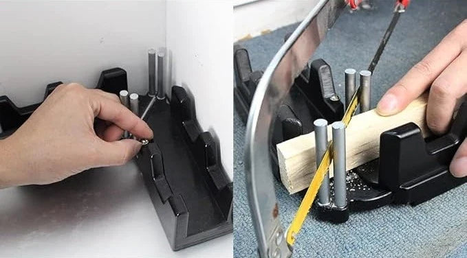Angle Measurement and Cutting Guide Tool for Precise Miter Cuts | Adjustable 90° to 180° Protractor Gauge | Carpentry and Woodworking Access | Thomler