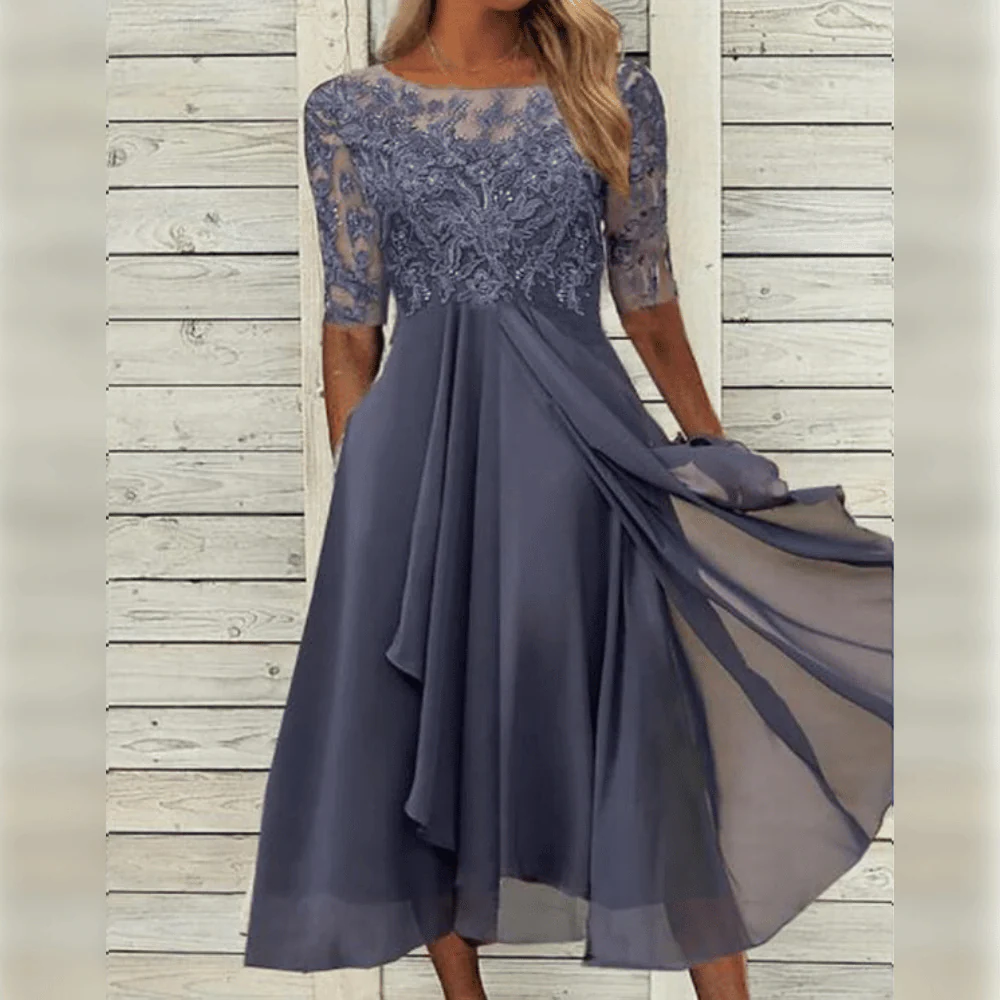 Women's Versatile Occasion Dress – Elegant Long-Sleeve Design for Weddings, Parties & Events in Multiple Colors | Thomler