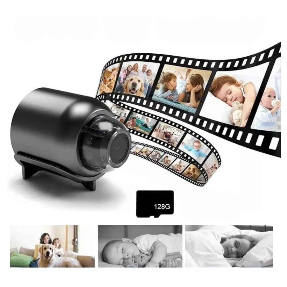 Compact HD Security Camera with Night Vision & Motion Alerts for Home, Office & Vehicle Monitoring | Thomler