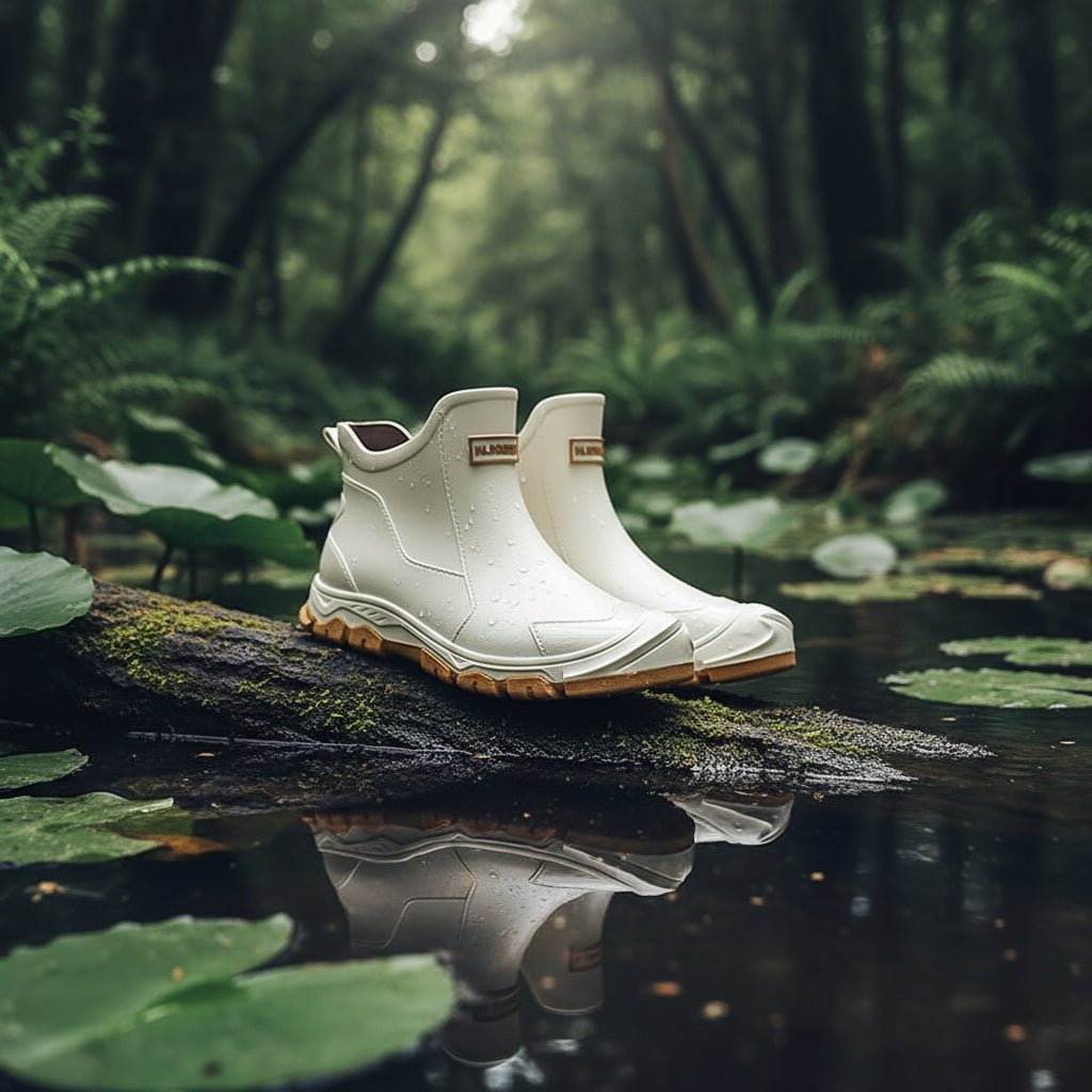 Waterproof Ankle Rain Boots with Slip-Resistant Tread for Mud, Camping & Fishing | Thomler
