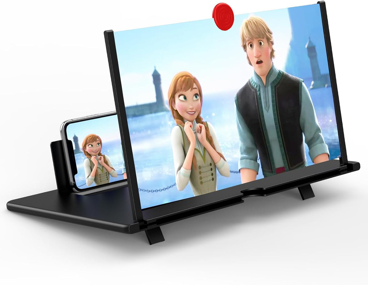 Portable Optical Lens Smartphone Display Enlarger for Streaming & Entertainment – Foldable Stand with Anti-Slip Grip | Thomler