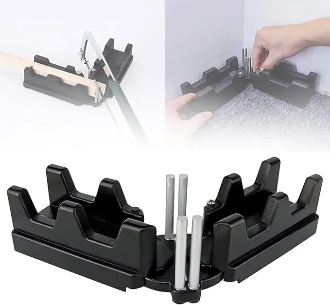 Angle Measurement and Cutting Guide Tool for Precise Miter Cuts | Adjustable 90° to 180° Protractor Gauge | Carpentry and Woodworking Access | Thomler