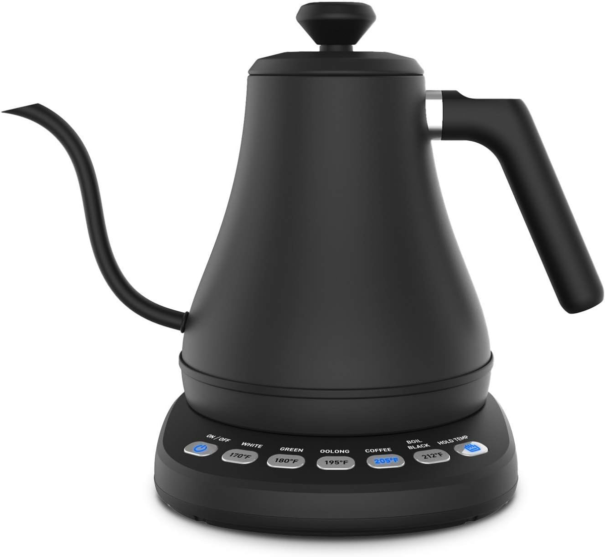 1200W Precision Pour Kettle with Digital Temp Control & Swan Neck Spout for Coffee & Tea | Thomler
