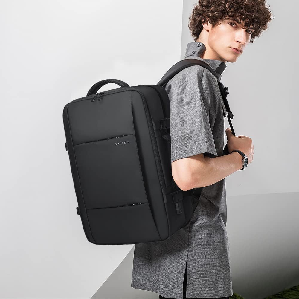 Convertible Carry-On Backpack with Laptop Compartment | Water-Resistant Travel Bag with Duffle Mode | Fits 17-Inch Laptop | Security Pocket | Thomler