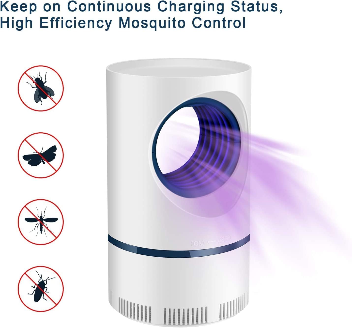 Electronic Bug Zapper Trap with UV Light and Suction Fan for Indoor and Outdoor Fly and Mosquito Control | Thomler