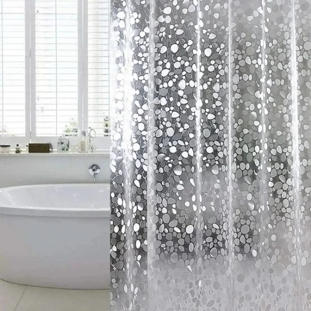See-Through Stone-Texture Shower Liner – Waterproof Bathroom Panel for Wet Zones | Thomler