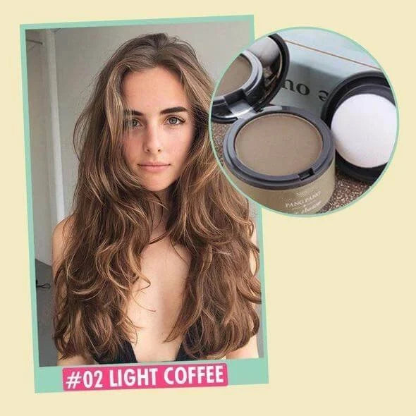 Root Touch-Up Powder Compact for Thinning Hair and Gray Coverage with Mirror and Applicator Puff for Men and Women | Thomler