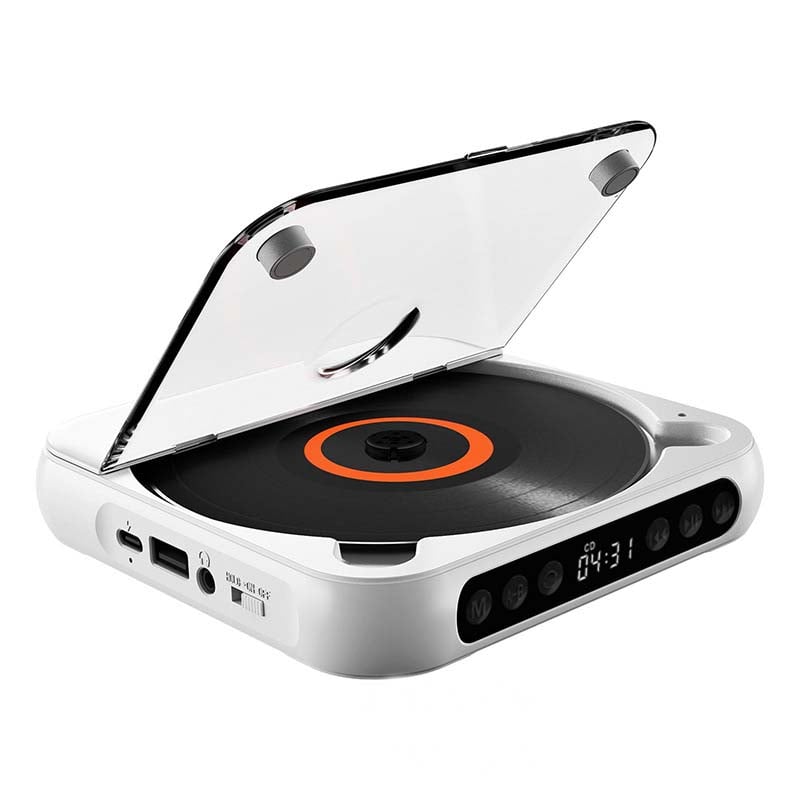 Portable CD Player Bluetooth 5.3 13.5 cm Rechargeable Home Travel MP3 Audio Disc Music Player USB C | Thomler