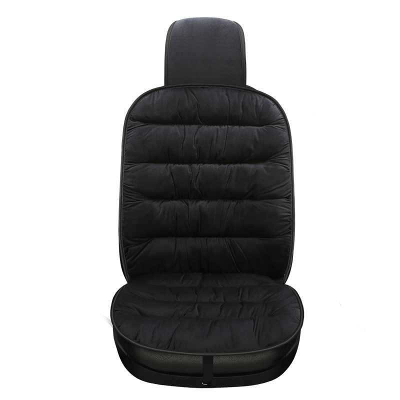 Plush Quilted Auto Seat Protector Pad with Headrest Cover Gray Beige Coffee Black for Front Bucket Seats SUV Truck | Thomler