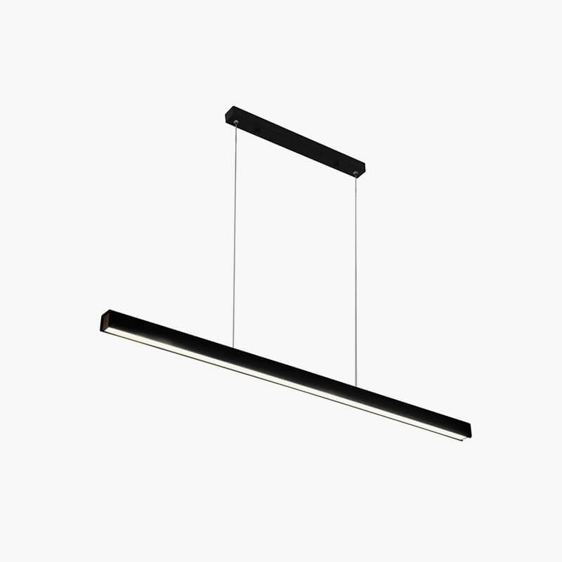 Pendant Light Aluminium Integrated LED Black Kitchen Island Dining Table Minimalist Linear Ceiling Light Adjustable | Thomler