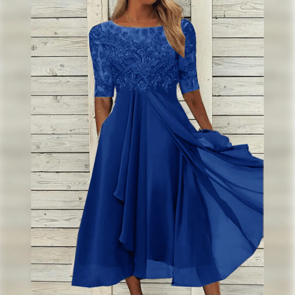 Women's Versatile Occasion Dress – Elegant Long-Sleeve Design for Weddings, Parties & Events in Multiple Colors | Thomler