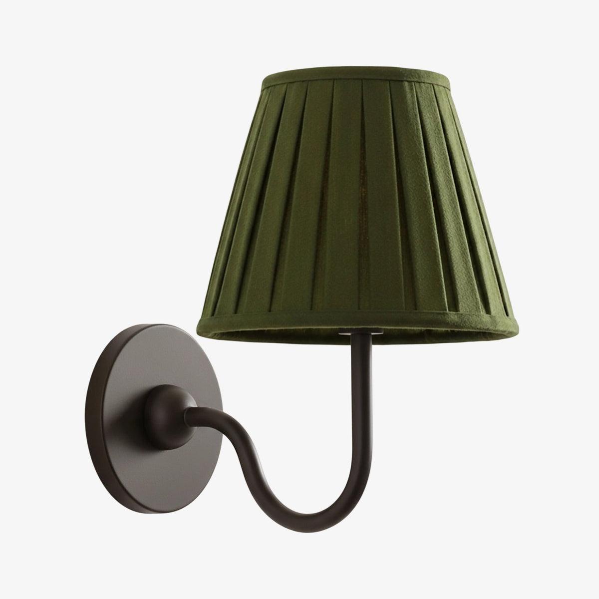 Brass Sconce with Fabric Drum Shade – 1 or 2 Light Hardwired Fixture for Bedroom, Hallway & Living Room | Thomler