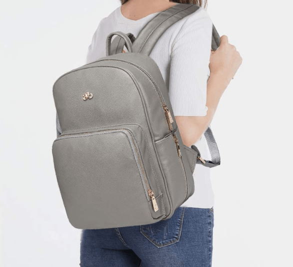 Parent Backpack Organizer with Changing Pad & Wet Bag – Waterproof PU Leather Multi-Pocket Storage for Newborn & Toddler Essentials | Thomler