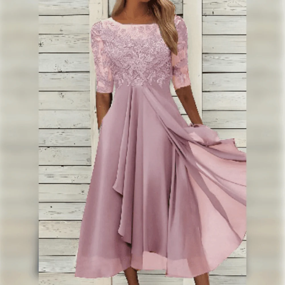 Women's Versatile Occasion Dress – Elegant Long-Sleeve Design for Weddings, Parties & Events in Multiple Colors | Thomler