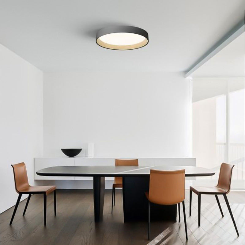LED Flush Mount Ceiling Light – Round Metal Ring – 16 or 20 Inch – for Bedroom, Office or Studio | Thomler
