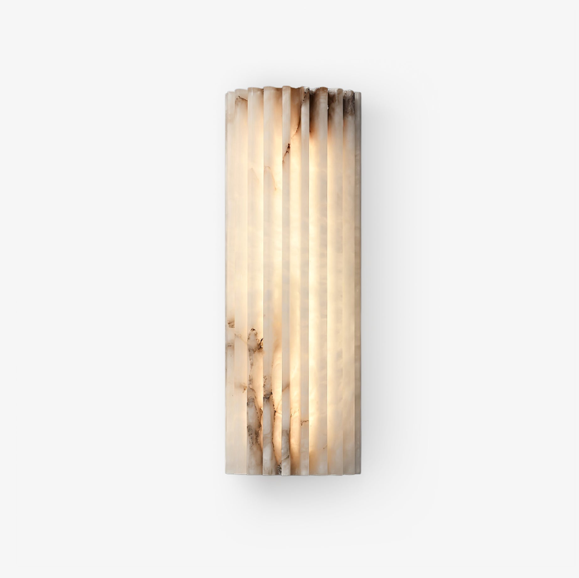 Wall Light Alabaster LED 11.8 in Indoor Bathroom Vanity Hallway Sconce Modern Vertical Lighting Fixture | Thomler