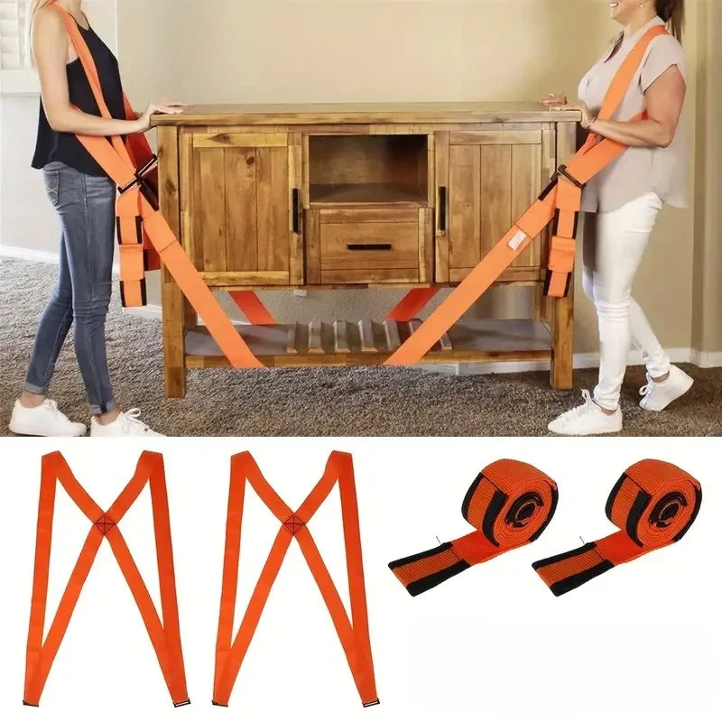 Adjustable Moving Straps for Furniture and Appliances | Shoulder Lifting Harness System for Heavy Items | Ergonomic Load Carrier for Couches | Thomler