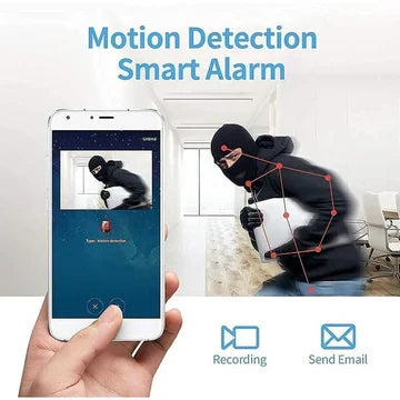 Compact WiFi Security Camera 1080P HD Night Vision Two-Way Audio Motion Detection Magnetic Mount for Home Baby Monitor Indoor Outdoor Wirele | Thomler