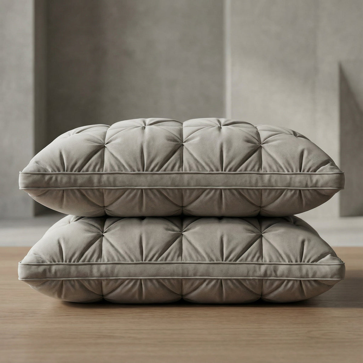 Premium Goose Down Pillow – Breathable Cotton Cover, Shape-Retaining Support for All Sleep Positions | Thomler