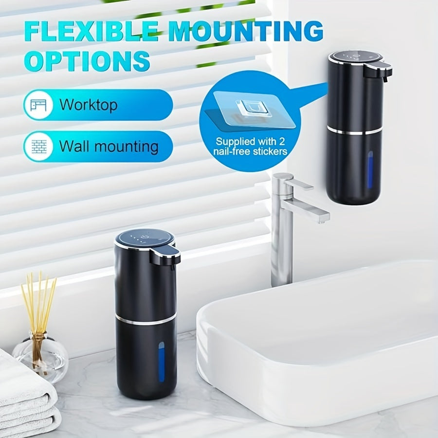 Automatic Soap Dispenser Plastic 380 ml White Wall Mounted Bathroom Kitchen Touchless Foam Sensor Dispenser USB Rechargeable | Thomler
