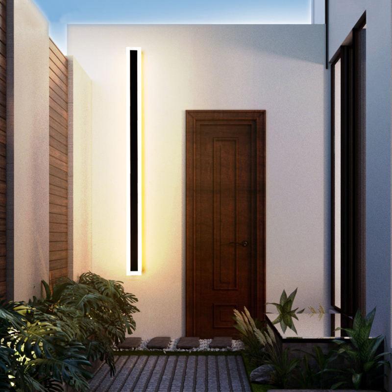 Weather-Resistant LED Outdoor Wall Light with Acrylic Panel for Entryway & Patio | Thomler