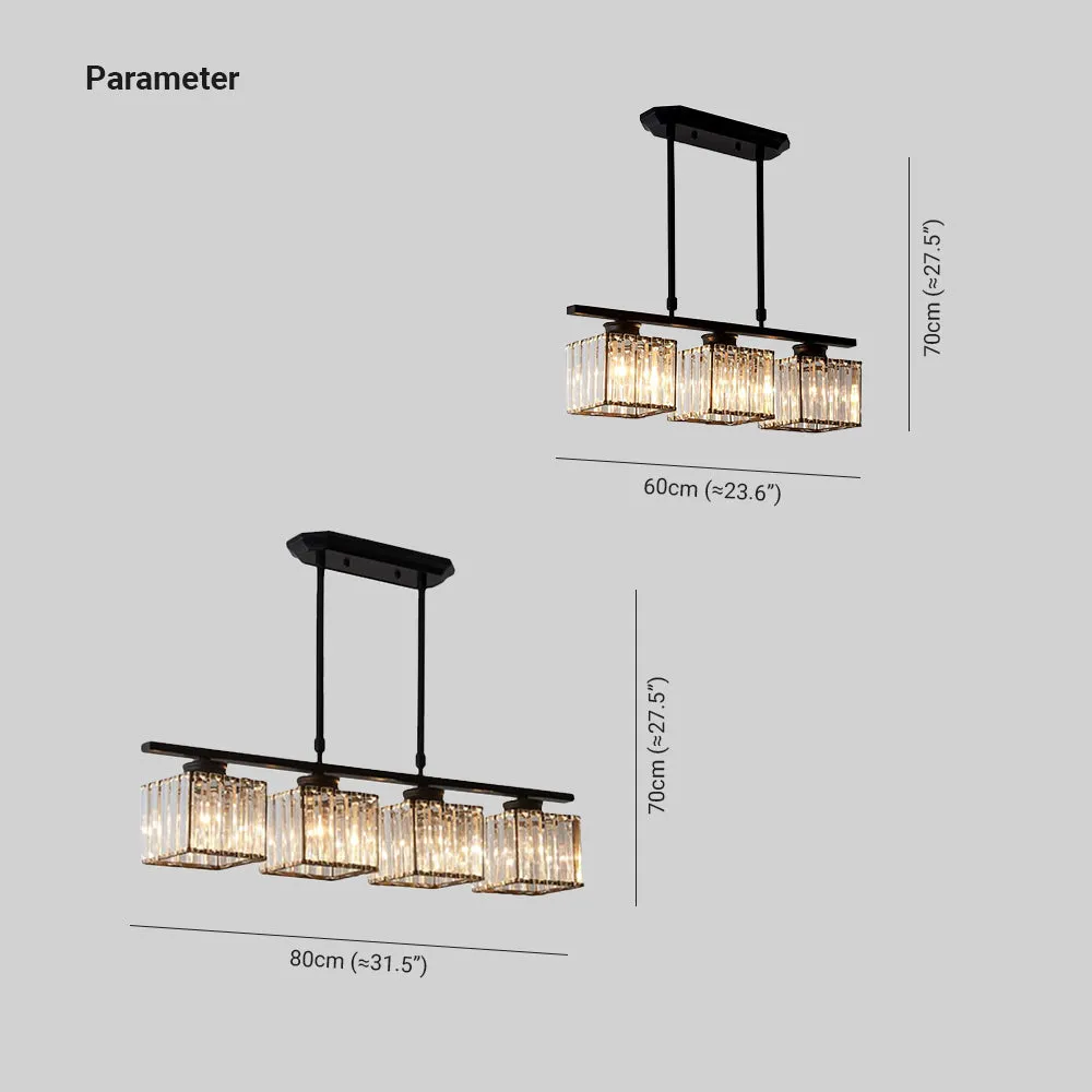 Pendant Light Glass 80.0 cm Black Adjustable Kitchen Island Dining Room Hanging Ceiling Lamp E27 Modern Scandinavian | Thomler