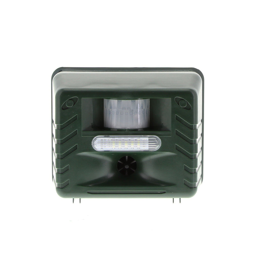 Solar-Powered Ultrasonic Wildlife Deterrent with Motion Sensor for Yards & Gardens – Harmless Pest Control Device | Thomler