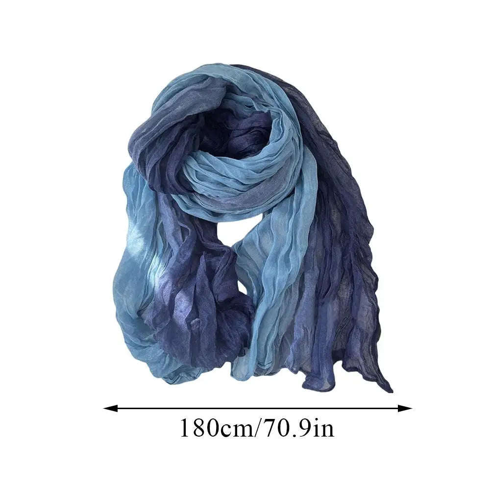 Women's Gradient Wrap – Lightweight Polyester Wrap for Cold Weather, Versatile Drape for Layering | Thomler