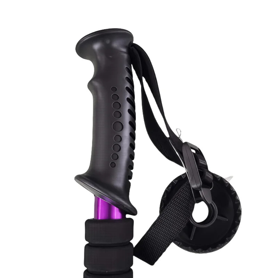 Collapsible Trekking Poles 4-Section Aluminum Hiking Sticks Adjustable 25-53 in for Men Women Trail Walking Backpacking Mountains | Thomler