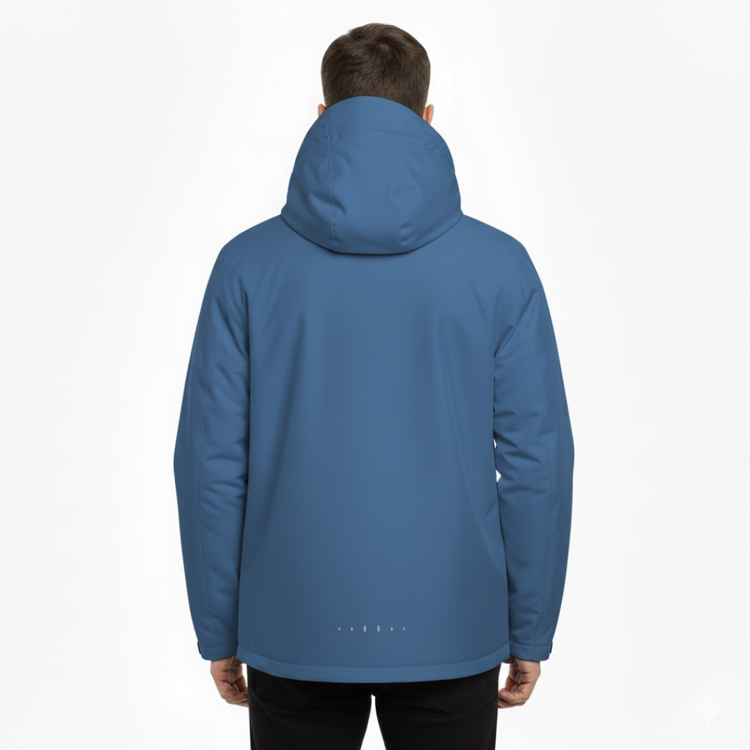 Lightweight Zip-Front Rain Jacket with Hood – Breathable Weather Shell for Men | Thomler