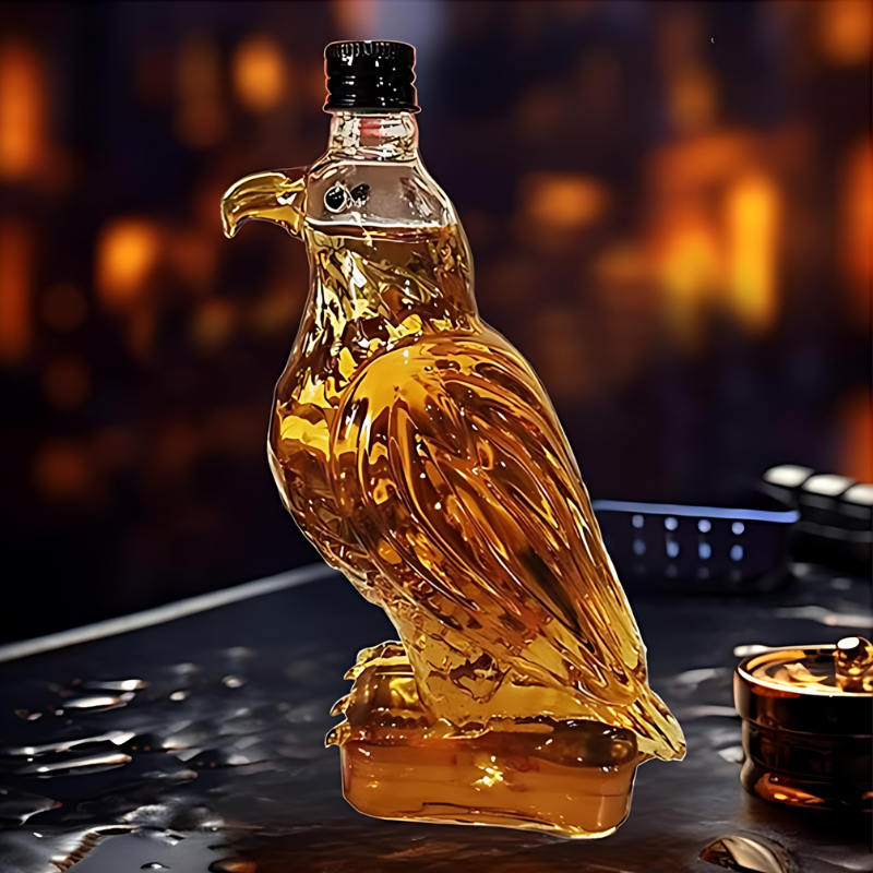 Decorative Glass Animal Bottle – Unique Figurine Decanter for Home Bar & Gifting | Thomler