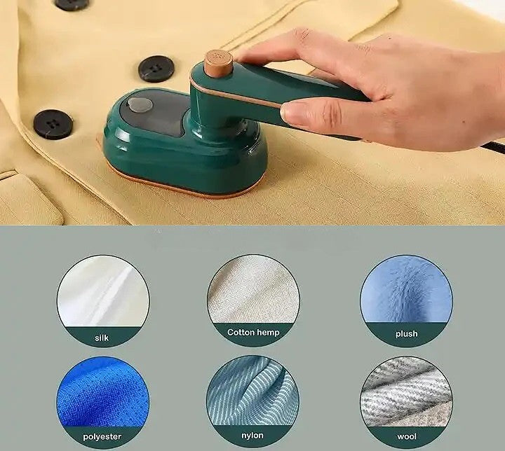 Compact Travel Steamer Iron for Clothes with Rapid Heat-Up, Portable Handheld Garment Press for Business Trips, Vacation, College Dorms | Thomler
