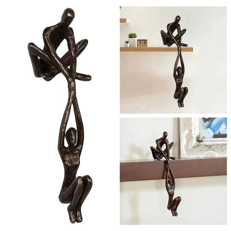 Figurine Resin 20.5 cm Romantic Shelf Decor Living Room Wedding Anniversary Gift Sculpture Balance Ornament | Thomler