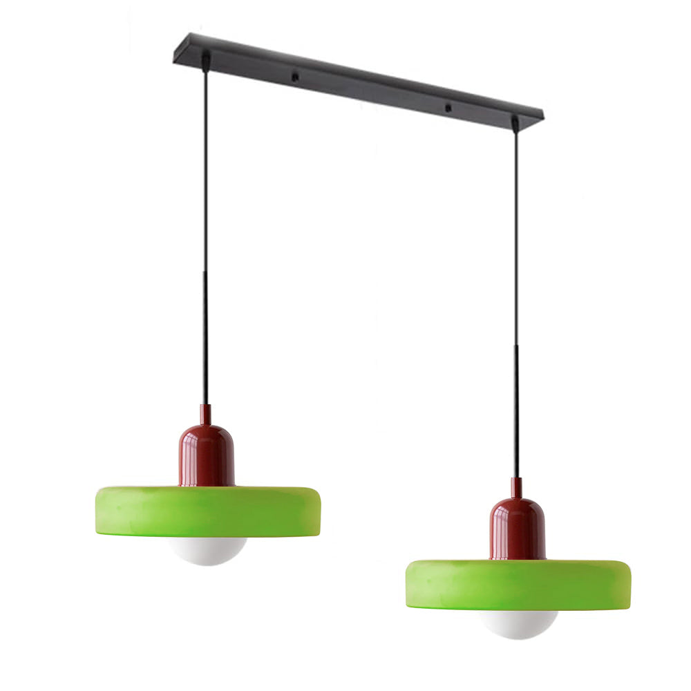 Pendant Light Glass Double Shade G9 35.0 cm Dining Room Kitchen Island Ceiling Fixture Modern Hanging Lamp | Thomler