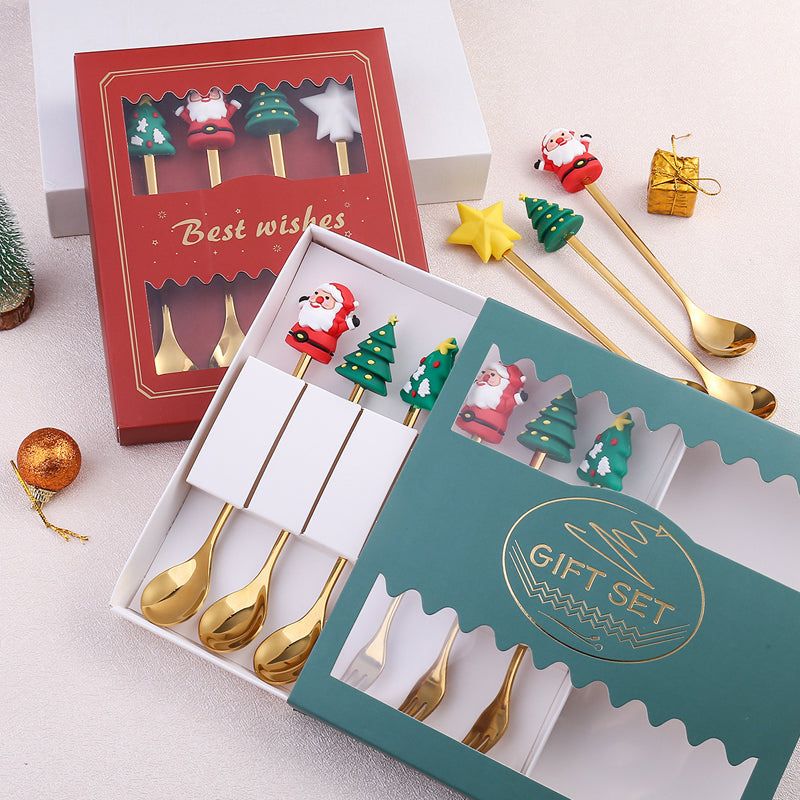 Holiday Flatware Set – Festive Spoons & Forks with Christmas Charm for Elegant Dining & Table Decor | Thomler