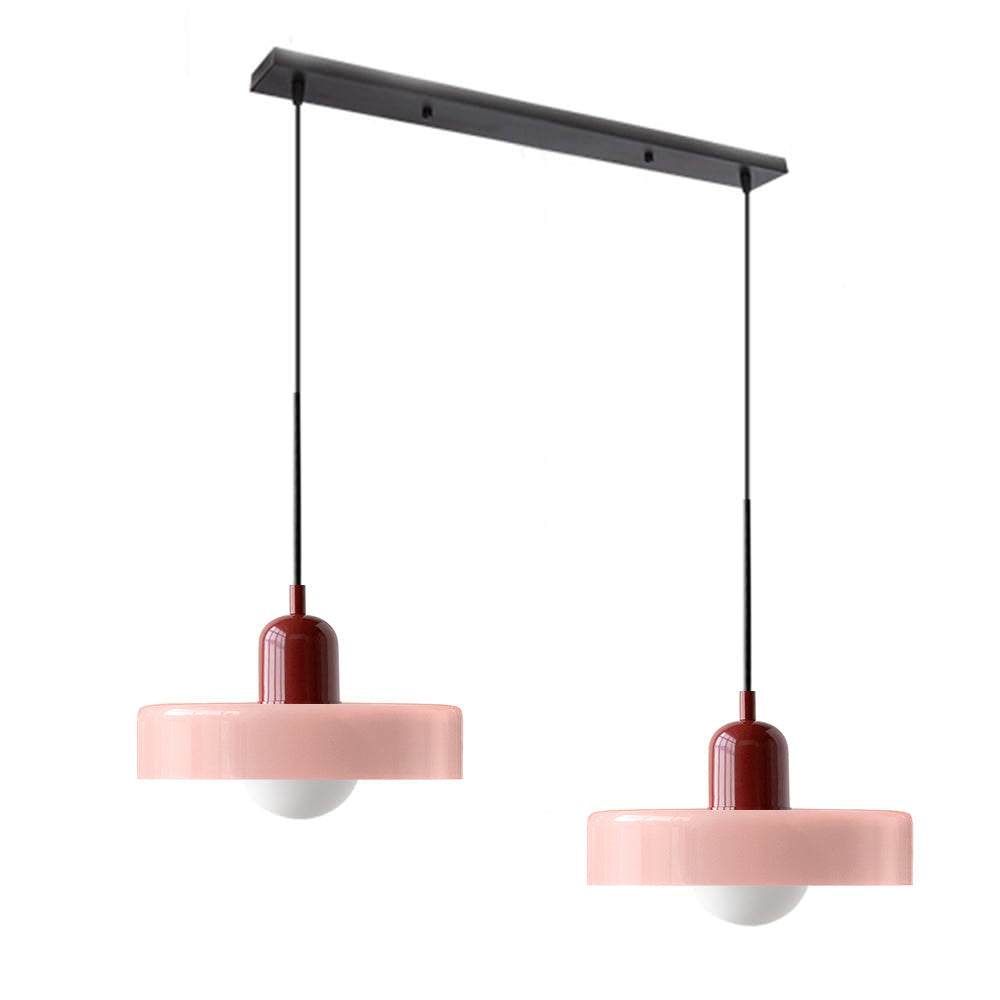 Pendant Light Glass Double Shade G9 35.0 cm Dining Room Kitchen Island Ceiling Fixture Modern Hanging Lamp | Thomler