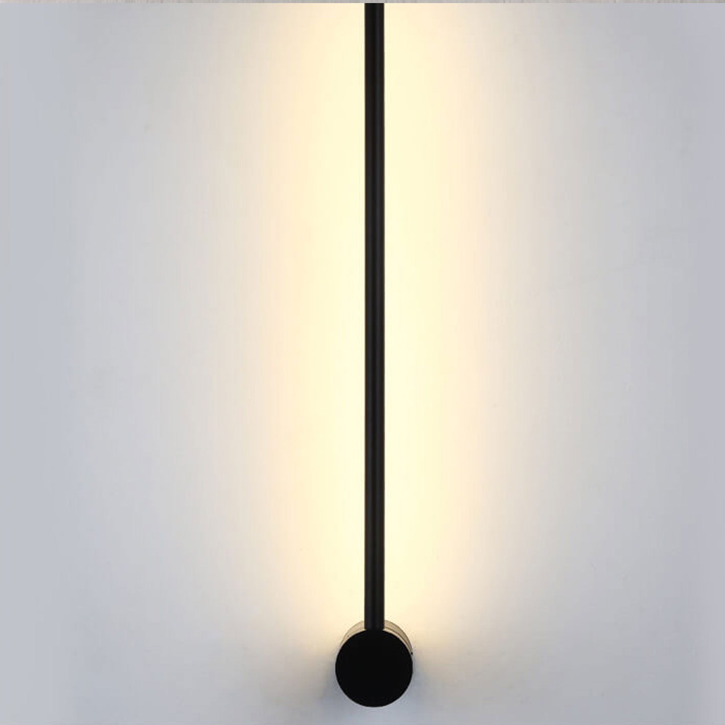 Wall Lamp Aluminum 23.6 in Modern Black Living Room Bedroom Study LED Hardwired Lighting | Thomler