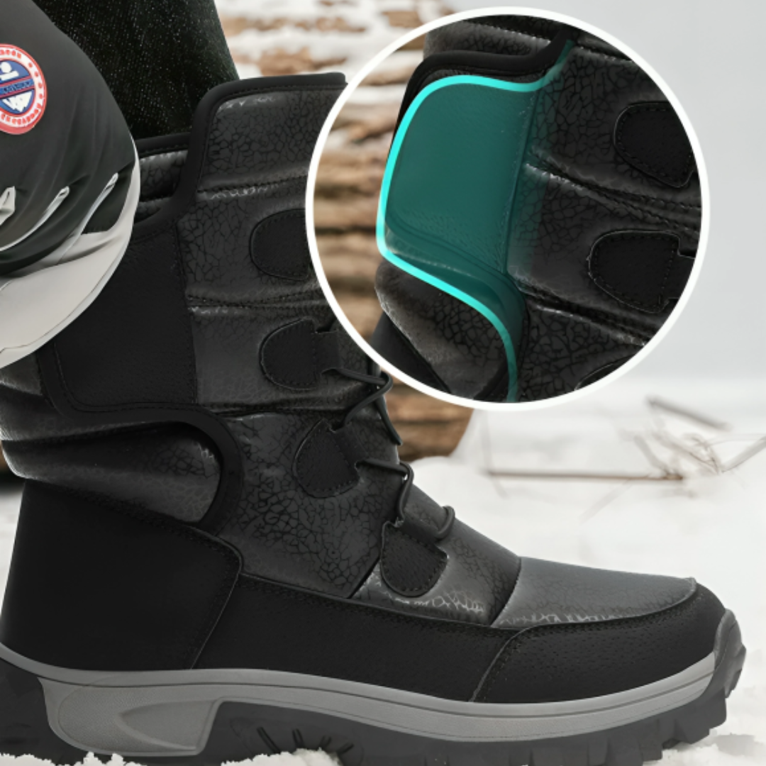 Women's Insulated Waterproof Winter Boots with Plush Lining – Slip-Resistant Platform Ankle Boots for Snow & Ice | Thomler