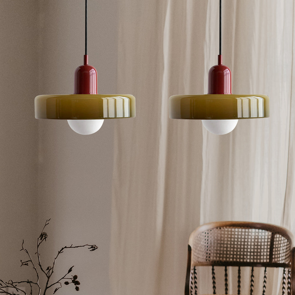 Pendant Light Glass Double Shade G9 35.0 cm Dining Room Kitchen Island Ceiling Fixture Modern Hanging Lamp | Thomler