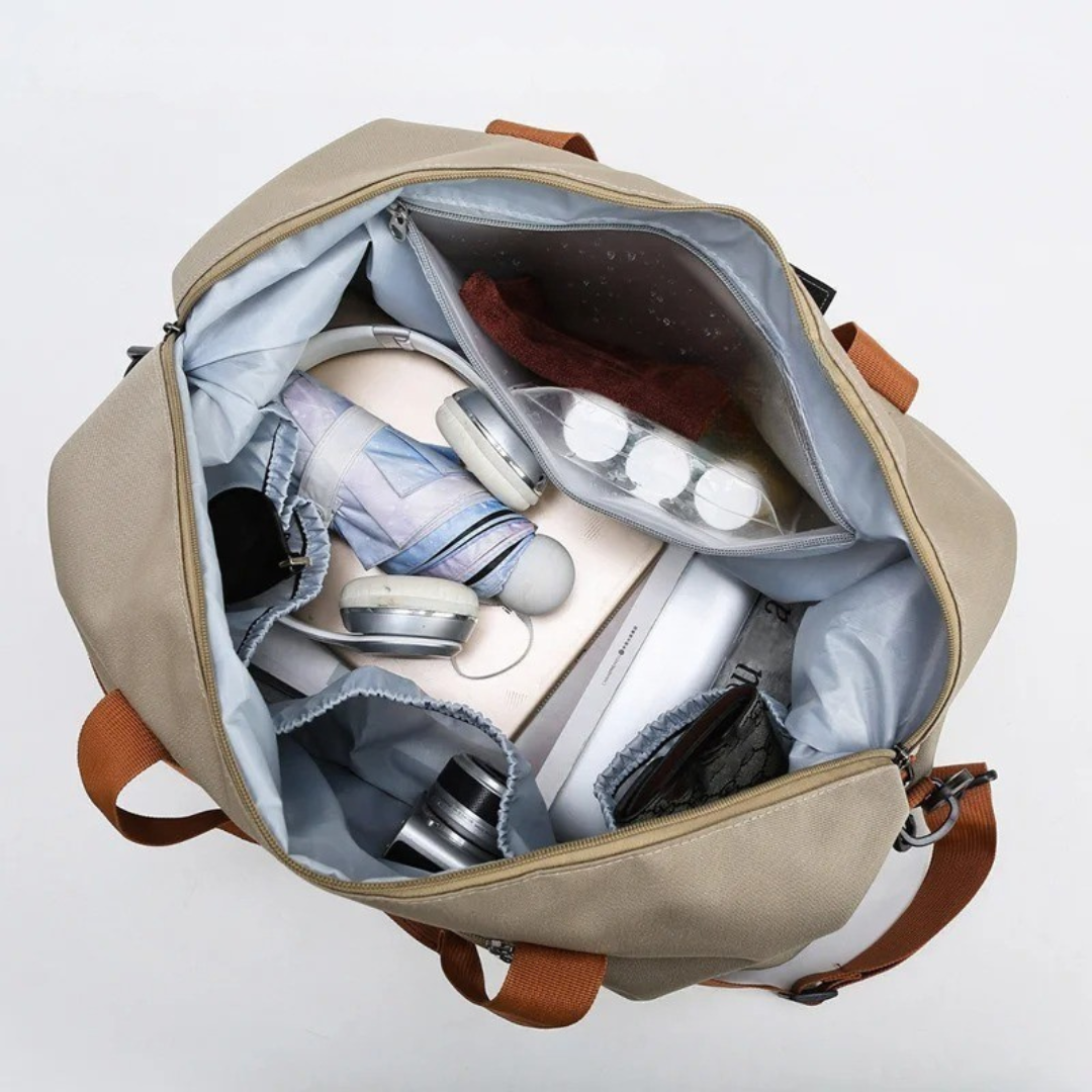 Weekend Duffel Bag with Shoe Compartment & Wet-Dry Separation for Gym Travel | Thomler